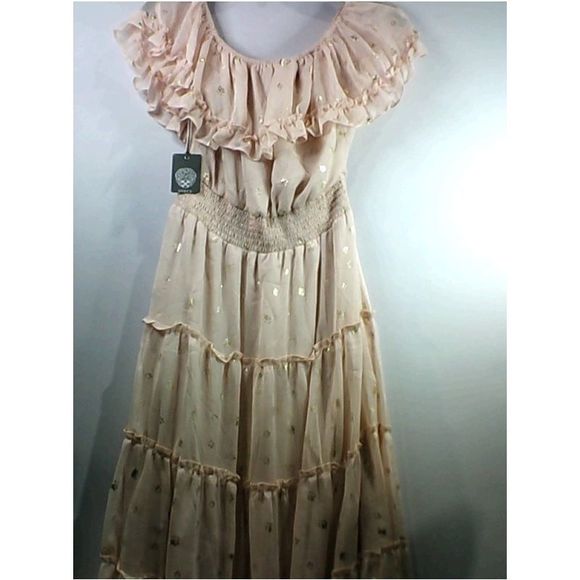 Vince Camuto Womens SUMMER ROSE Regular Short Sleeve Casual, Pink, Size Medium - Picture 3 of 5